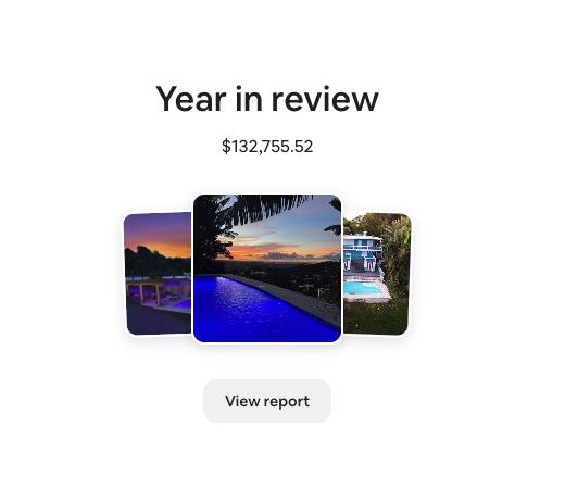 Airbnb year-in-review earnings screenshot